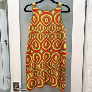 Zara groovy patterned dress, size large